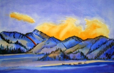 Elk Sunset