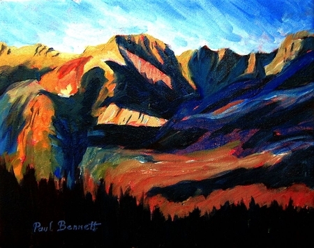 Raking Light, Colin Range, Jasper National Park